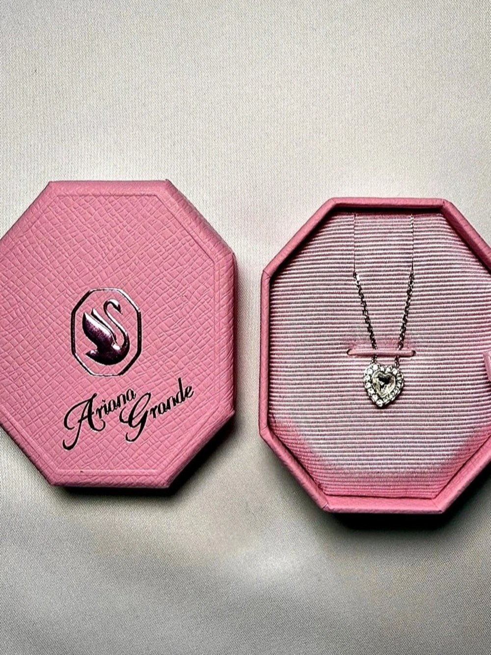 Ariana grande swarovski heart necklace